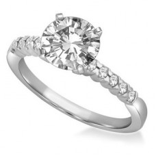 Shoulder Set Diamond Engagement Ring