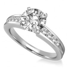 Shoulder Set Diamond Engagement Ring