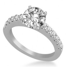 Shoulder Set Diamond Engagement Ring