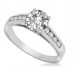 Shoulder Set Diamond Engagement Ring