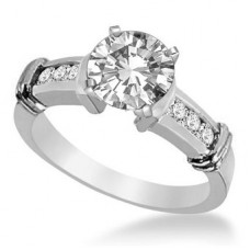Shoulder Set Diamond Engagement Ring