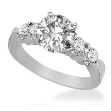 Shoulder Set Diamond Engagement Ring