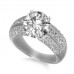6mm Round Diamond Designer Vintage Ring 6mm Round Diamond Designer Vintage Ring
