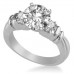 Unique Round Diamond Trilogy Ring