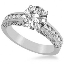 Round Diamond Vintage Ring