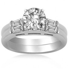 1.20ct Vs1/f Round Diamond With Matching Band