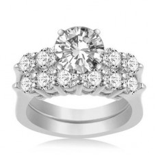 Diamond Shoulder Set Ring With Matching Band Diamond Shoulder Set Ring With Matching Band