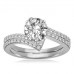 Diamond Shoulder Set Ring With Matching Band