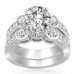 Diamond Shoulder Set Ring With Matching Band