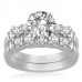 Diamond Shoulder Set Ring With Matching Band