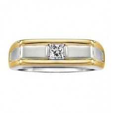 5mm Mens Princess Diamond Ring
