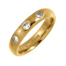 4mm Round Diamond Wedding Ring