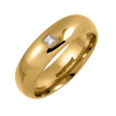 6mm Princess Diamond Wedding Ring