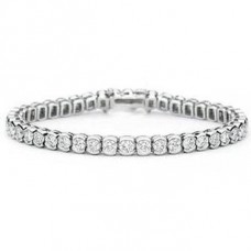 Modern Round Diamond Tennis Bracelet