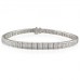 Modern Emerald Diamond Tennis Bracelet