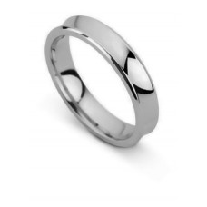 4mm Concave Wedding Ring