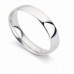 4mm Platinum Court Shape Wedding Ring