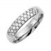 3 Row Pave Set Diamond Wedding Ring 3 Row Pave Set Diamond Wedding Ring