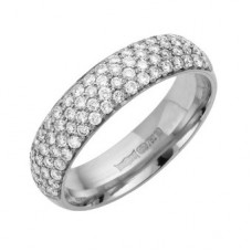 1.00ct Vs/de Full Round Diamond Wedding Ring