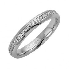 3mm Round Diamond Wedding Ring