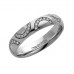 4mm Semi Circular Round Diamond Wedding Ring
