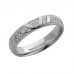 4mm Cluster Round Diamond Wedding Ring