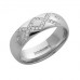 6mm Cross Over Round Diamond Wedding Ring