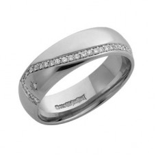 6mm Round Diamond Wedding Ring