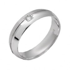 6mm Round Diamond Set Wedding Band