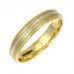 4mm Court Shape Matt Centre Wedding Ring