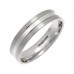 5mm Flat Court Satin Finish Wedding Ring