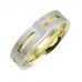 5mm Flat Court Shape Two Tone Wedding Ring 5mm Flat Court Shape Two Tone Wedding Ring
