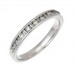 3mm Round & Baguette Diamond Wedding Band