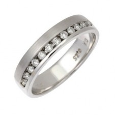 4mm Round Diamond Set Wedding Band