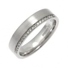 5mm Flat Court Round Diamond Ring