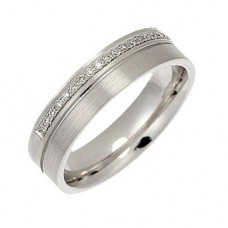 5mm Flat Court Round Diamond Ring