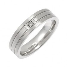 5mm Flat Court Round Diamond Ring