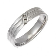 5mm Flat Court Round Diamond Ring 5mm Flat Court Round Diamond Ring