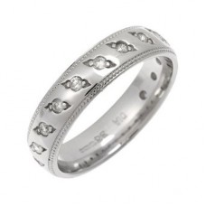 Unique 5mm Court Shape Diamond Ring