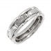 6mm Flat Court Shape Diamond Ring