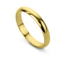 3mm D Shape Wedding Ring