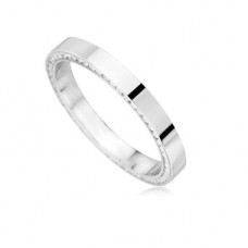 Full Set 2.5mm Round Diamond Wedding Ring