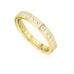 Full Set 3mm Round Diamond Wedding Ring