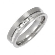 5mm Flat Court Princess Diamond Wedding Band 5mm Flat Court Princess Diamond Wedding Band