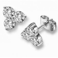 Round Diamond Designer Earrings