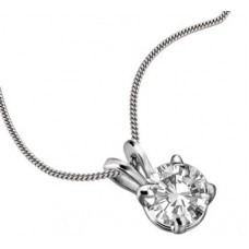 0.70ct I1/g Round Diamond Solitaire Pendant