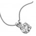 0.70ct I1/g Round Diamond Solitaire Pendant