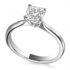1.00ct Si/d Princess Diamond Solitaire Ring