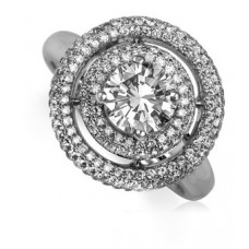 Round Diamond Designer Ring