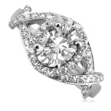 Oval & Round Diamond Designer Ring